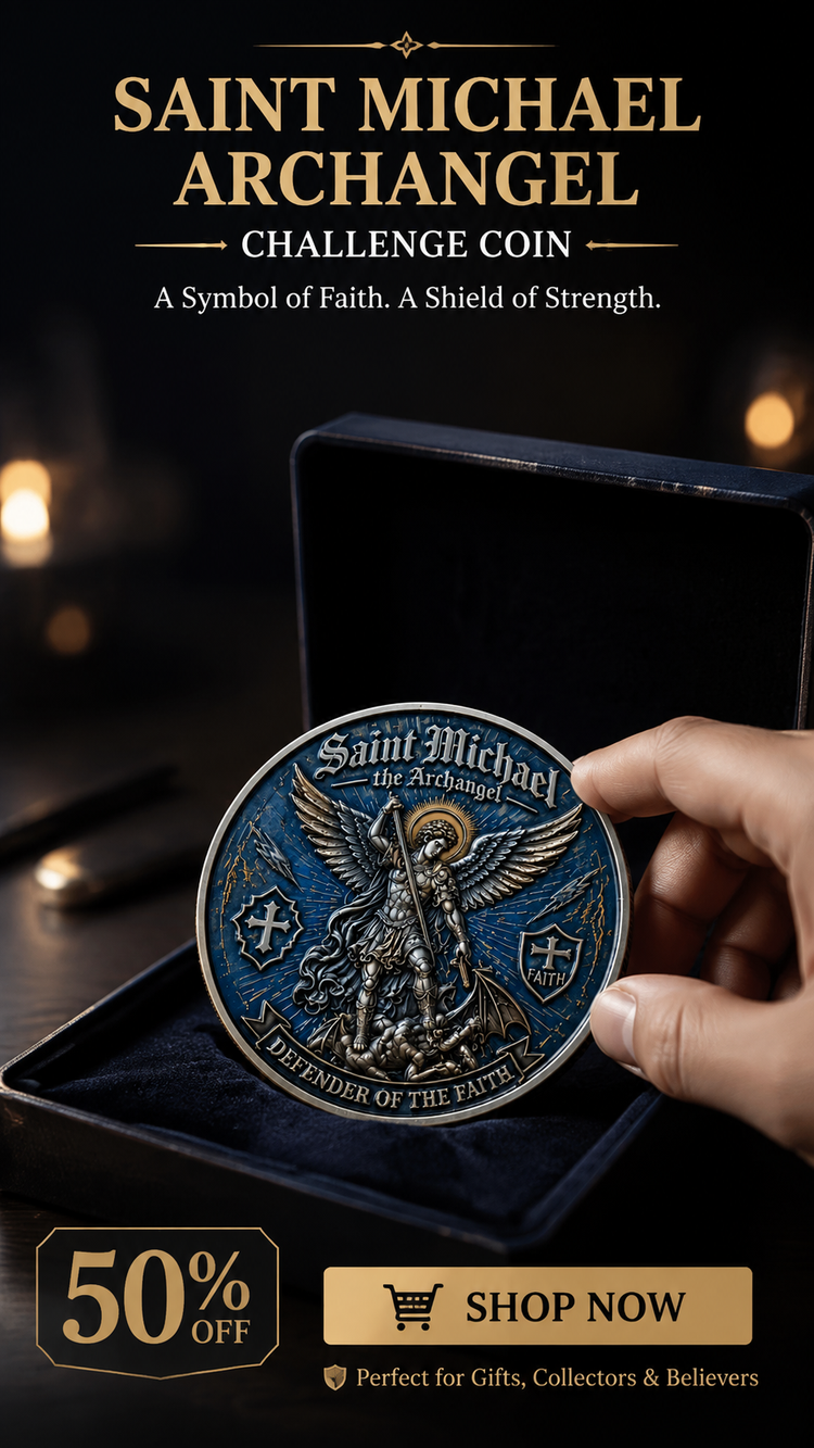 FaithGuard – Saint Michael Archangel Challenge Coin