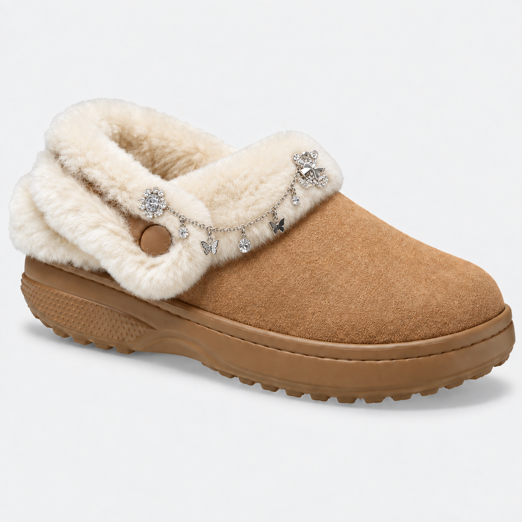SnuggleClog – Women's Furry Lined Fuzzy Clog Slippers