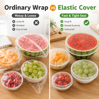 StretchSeal – Clear Elastic Food Covers for Bowls & Plates