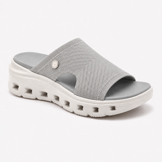 CloudStep – Women's Breathable Knit Comfort Slides with Cushioned Footbed