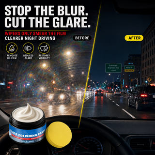 🔥GlassClarity – Car Glass Oil Film Remover & Rain-Repelling Paste🚗