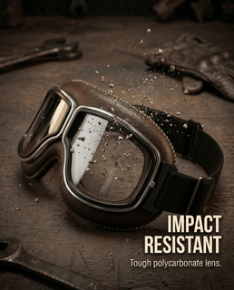 🔥 RetroRide – OTG Vintage Motorcycle Goggles (Fits Over Glasses)