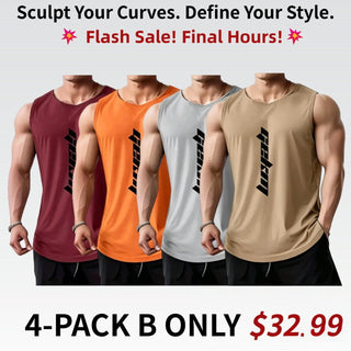 IronBreeze Tank Pack – Men's Lightweight Breathable Gym & Training Tank Tops