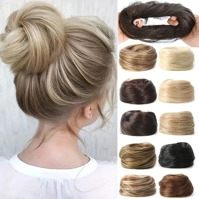 BunBloom – Synthetic Messy Bun Scrunchie Hair Piece for Instant Volume and a High Crown💇‍♀️