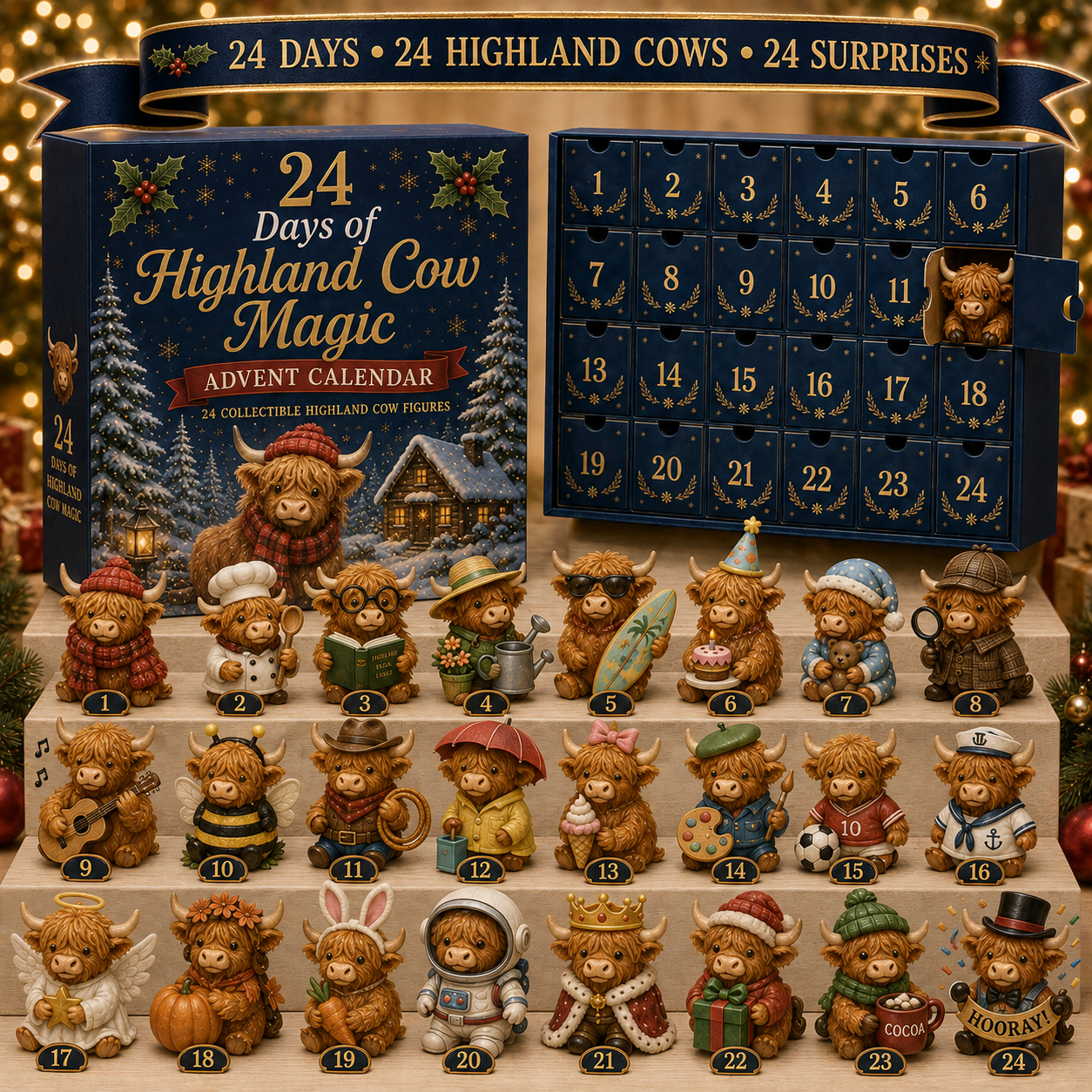 🐮 HighlandHerd – 24-Day Cow Advent Calendar