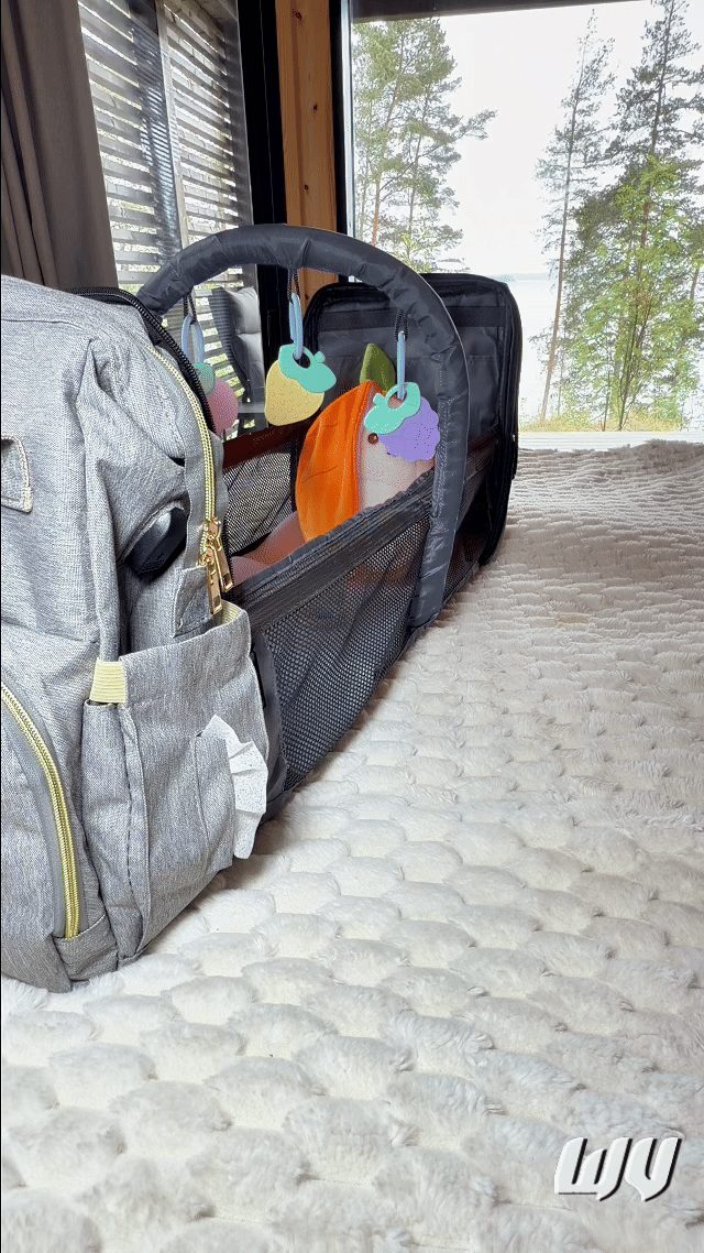 RoamNest – Diaper Backpack with Fold-Out Changing Station
