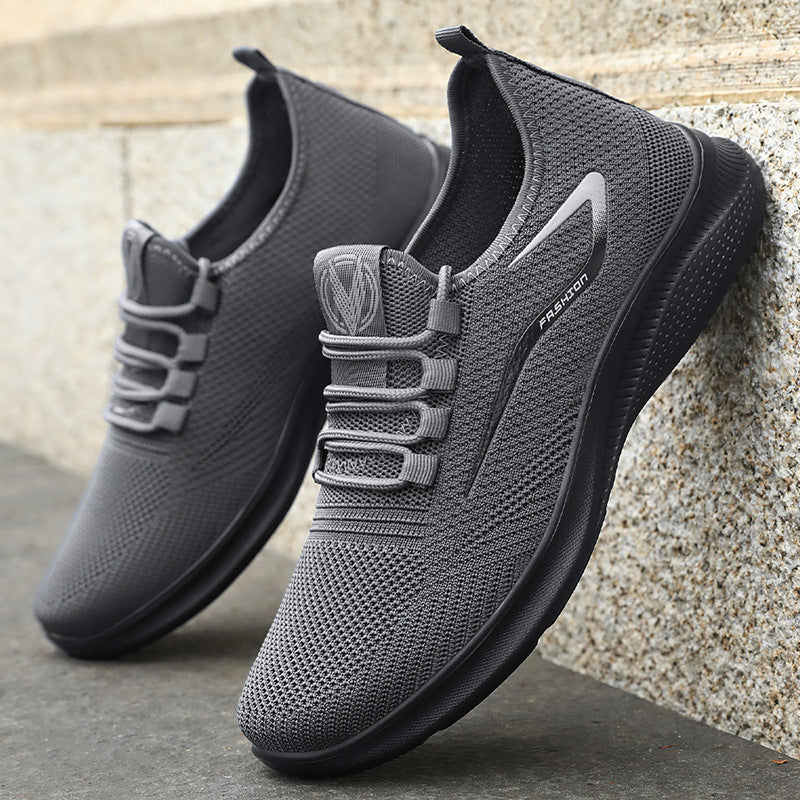 ⏰LAST DAY - 50% OFF🛒Men's Hands Free Slip On Oxford Shoes – Ultra Comfortable knitted fabric shoes, Lightweight Casual Walking Sneakers, Comfortable Dress Shoes, Mesh Urban Shoes for Business & Daily Wear