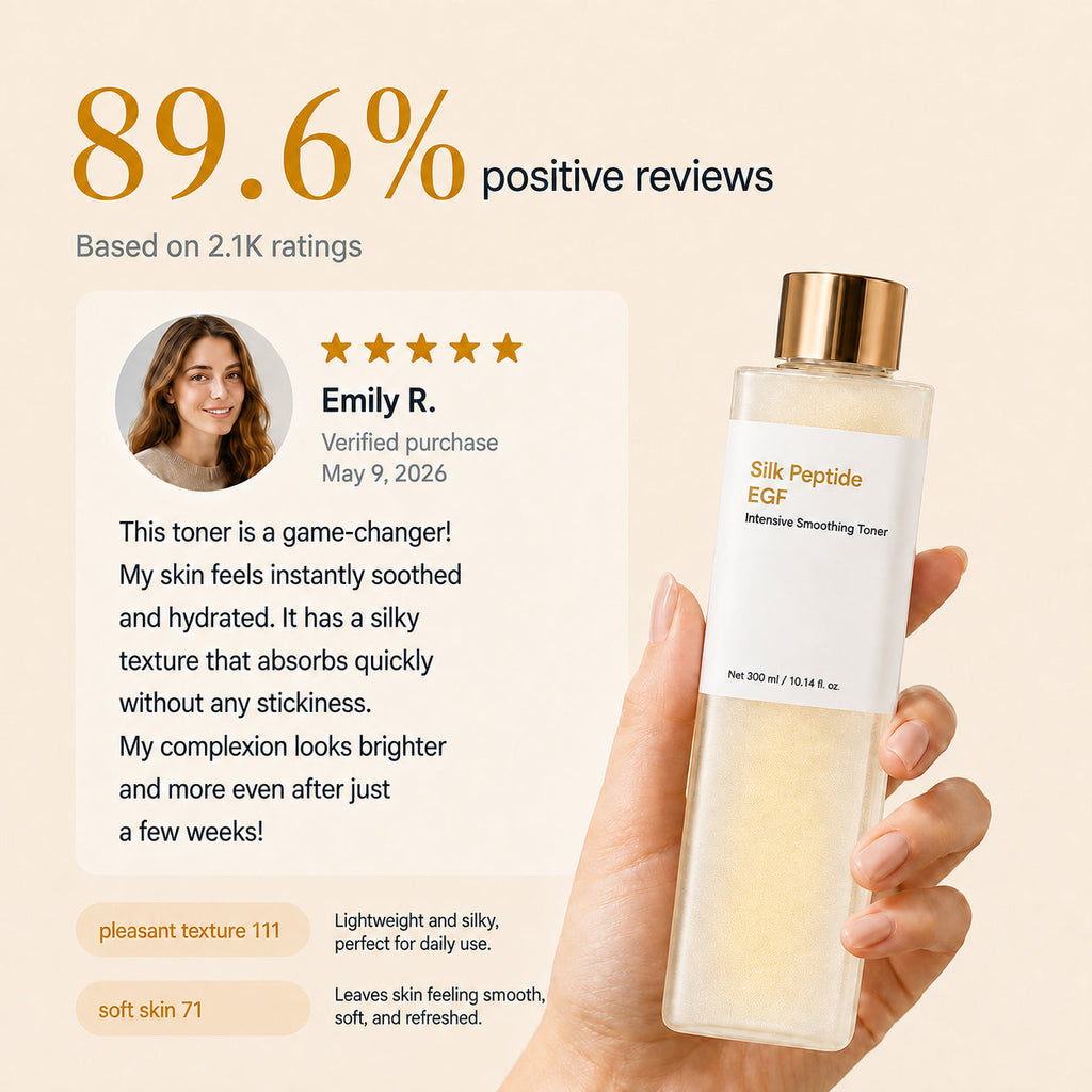 SilkGlow – EGF Peptide Firming Toner