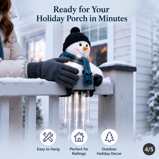 WinterGlow – Christmas Holiday Friends Icicle Railing Lights