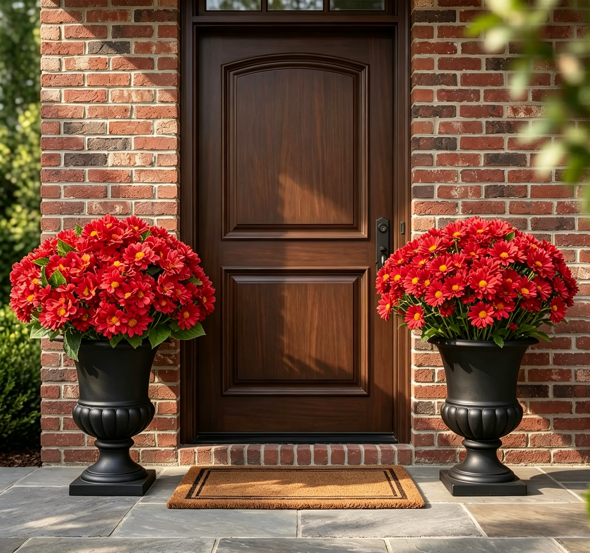 SunsetBloom – 💥🌼 Artificial Outdoor Mums, UV-Resistant, Waterproof & Windproof