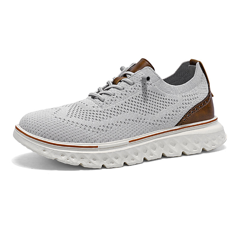 EasyStride Oxford – Cushioned Knit Slip-On Shoes