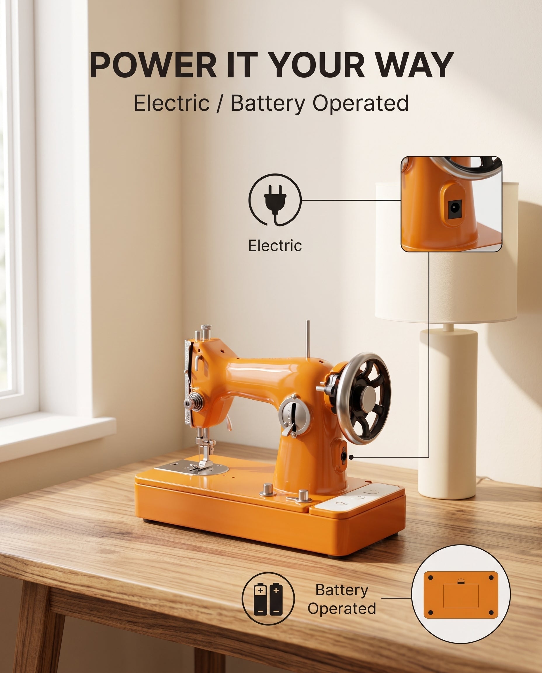 RetroStitch – Portable Mini Sewing Machine