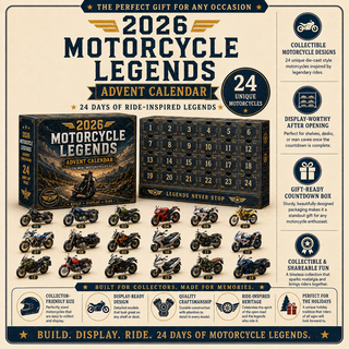 🎁 MotoCountdown – 2026 Motorcycle Legends Advent Calendar: 24 Days, 24 Mini Motorcycles, 24 Legendary Rides
