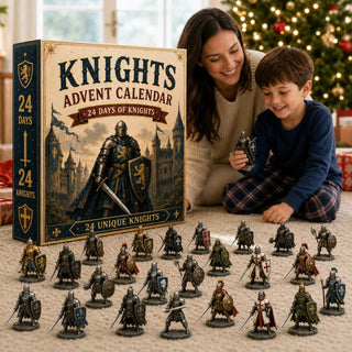 KnightRealm – ⏳⚔️🏰 Knights Advent Calendar 2026 with 24 Unique Medieval Warrior Figurines & Fantasy Collectibles 🎄🛡️