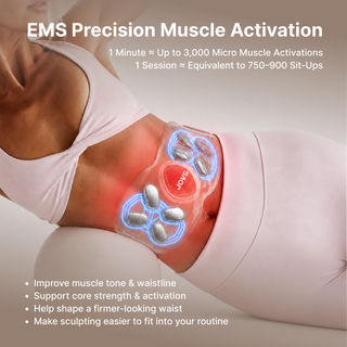 CoreGlow – Wireless EMS Sculpting, Red Light & Heat Waist Belt