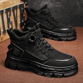 🥾 TrailStride – Men’s Waterproof Chunky Ankle Boots