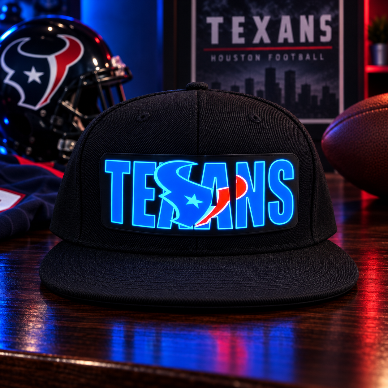 GameGlow – Football Fan LED Light-Up Snapback Cap