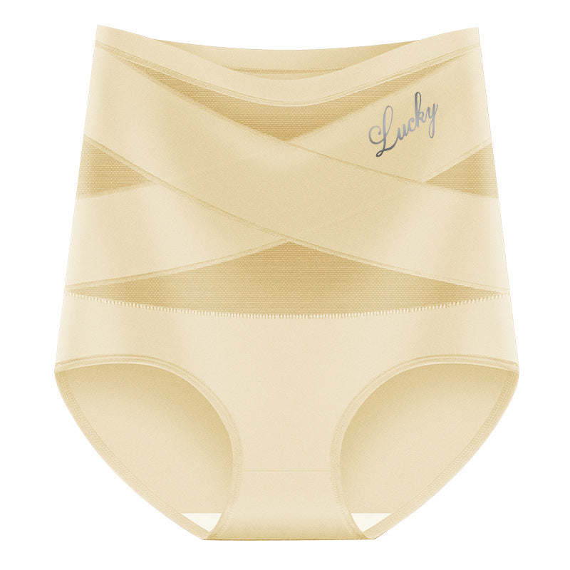 CrossSculpt Briefs – High-Waist Cross Tummy Control Panties, Plus-Size Multi-Pack