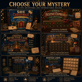 ⏳🎄🔎 ClueQuest – 24-Day Mystery Adventure Advent Calendar