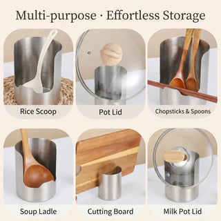 SteelNest – Stainless Steel Utensil Organizer