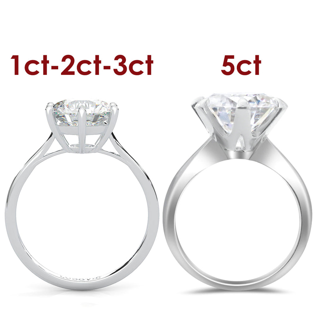 EverBrill – Six-Prong Moissanite Solitaire Ring