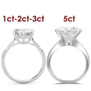 EverBrill – Six-Prong Moissanite Solitaire Ring