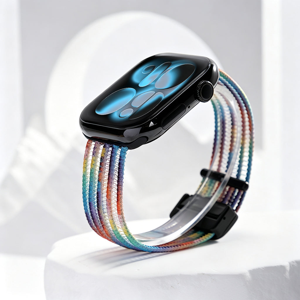 AiryWeave – Breathable Fishnet Silk Band for Apple Watch