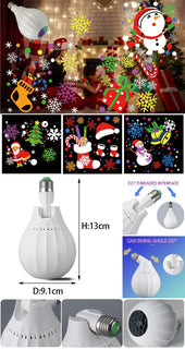 FestiveSpin – 🎄🎅💡 Rotating Christmas Projector Bulb