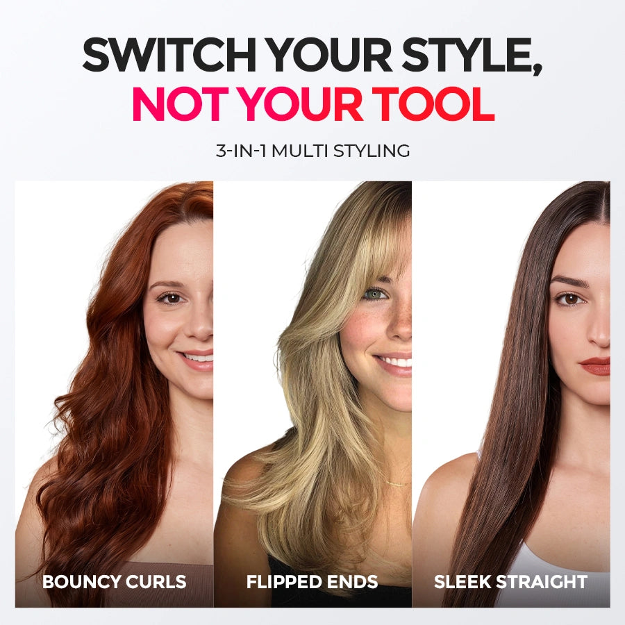 HoloGlide – 2-in-1 Light-Care Hair Straightener and Curler