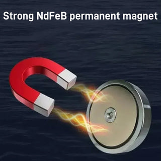 DeepHaul – ⚓ Deep-Water Magnetic Salvage Magnet Set with Rope, Strong Pull, Rust-Resistant & Durable for Underwater Treasure Hunting & Recovery 💰