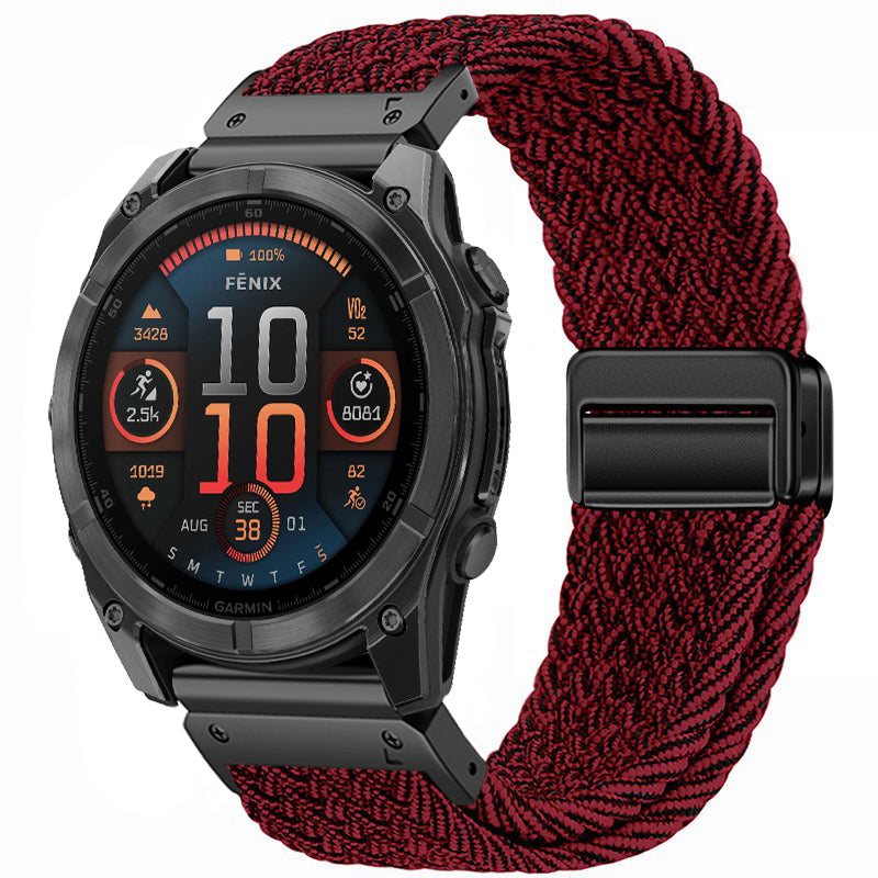MagWeave – Magnetic Buckle Stretch Nylon Band for Garmin QuickFit 20/22/26mm