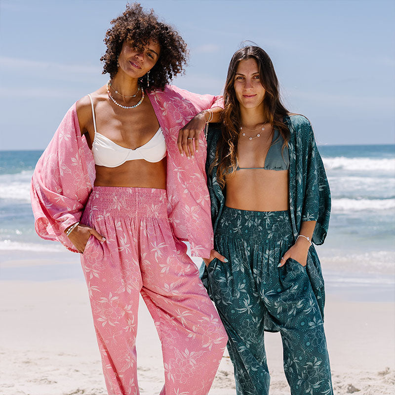 CoralBloom – Buttery-Soft Rayon Harem Pants
