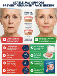 InstantSmile – DIY Temporary Denture Kit with Mirror Storage Case