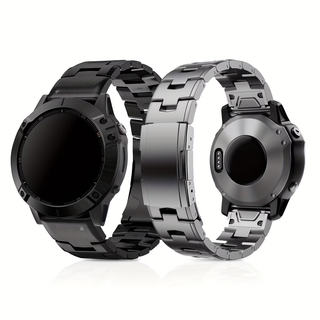 TitanLink – Luxe Titanium Link Band for Garmin QuickFit 22/26mm
