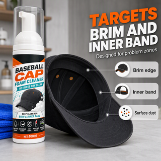 CapRevive Foam – No-Rinse Deep-Clean Foam Cleaner for Baseball Caps