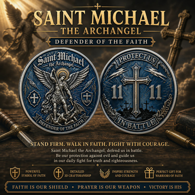 FaithGuard – Saint Michael Archangel Challenge Coin