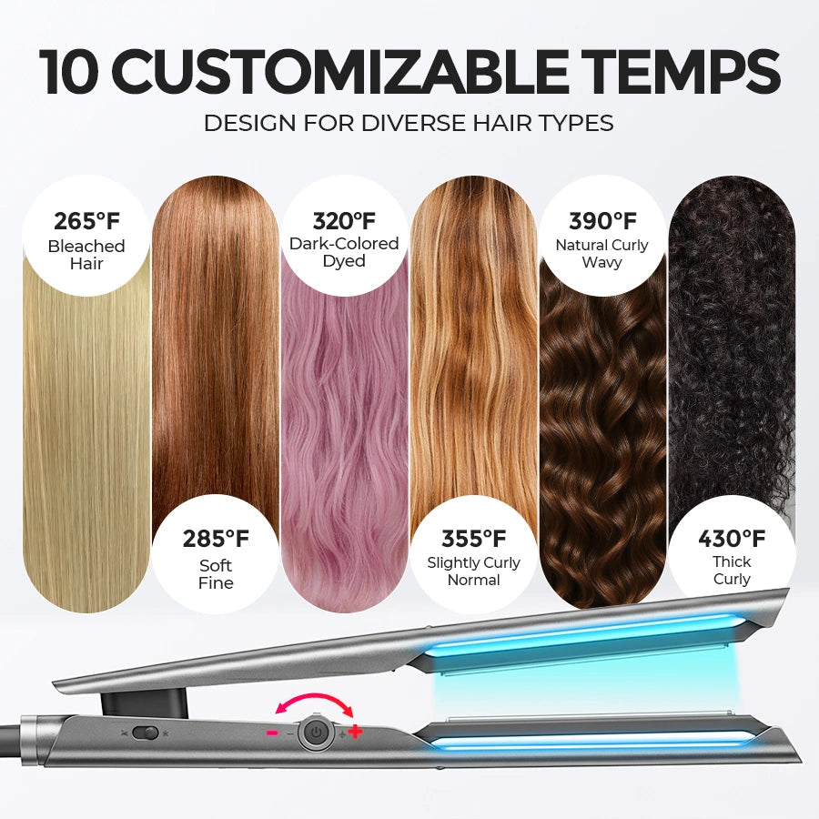 HoloGlide – 2-in-1 Light-Care Hair Straightener and Curler