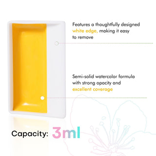 MacaronMuse – 24-Color Opaque Semi-Solid Watercolor Paint Set