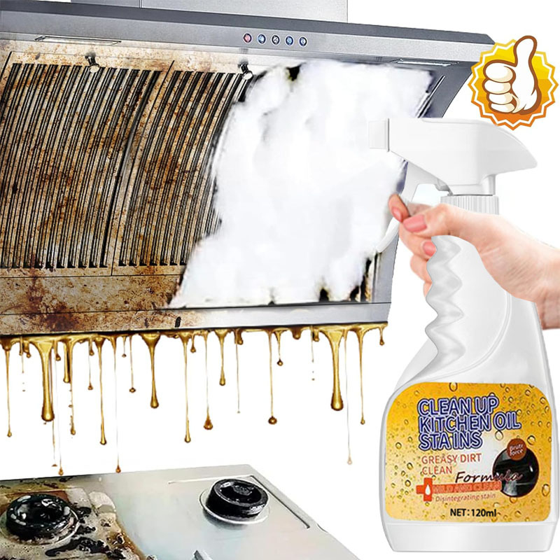 🏆 GreaseBlitz – Heavy-Duty Kitchen Degreaser Spray, Fast Grease Remover 🍑