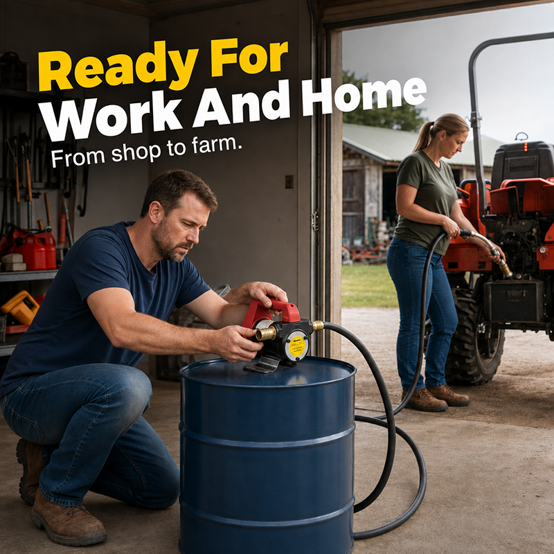 DieselDash – ⛽ 🚜 25 GPM Diesel Transfer Pump to Move Fuel Fast on Farms, Garages & Job Sites ⚡