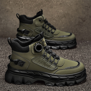 🥾 TrailStride – Men’s Waterproof Chunky Ankle Boots