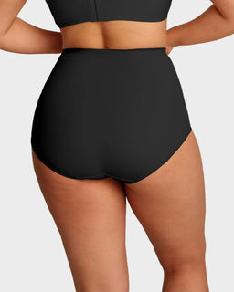 CrossSculpt Briefs – High-Waist Cross Tummy Control Panties, Plus-Size Multi-Pack