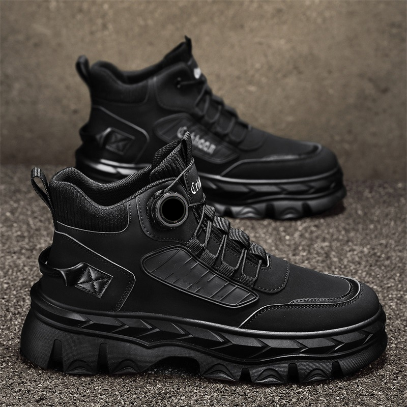 🥾 TrailStride – Men’s Waterproof Chunky Ankle Boots
