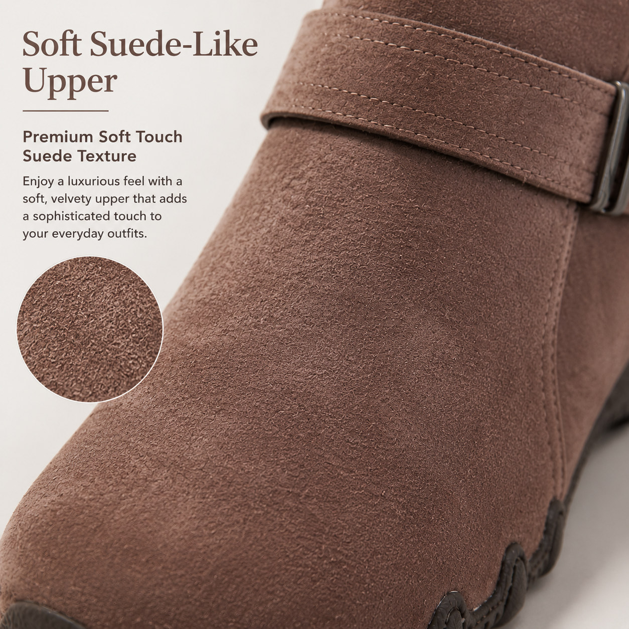 SuedeEase – Women’s Soft Suede-Like Comfort Ankle Boots