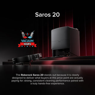 Roborock Saros 20 – AdaptiLift™ Chassis 3.0 for Smooth Threshold Crossing, Powered by 36,000 Pa Suction