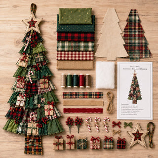 PatchworkWelcome – Beginner-Friendly Oversized DIY Tree Door Hanging Kit
