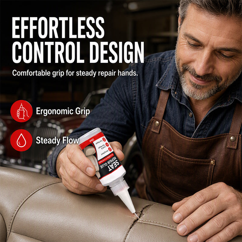 SeatSeal – 🚗 Quick-Dry Leather & Vinyl Repair Glue with Precision Nozzle