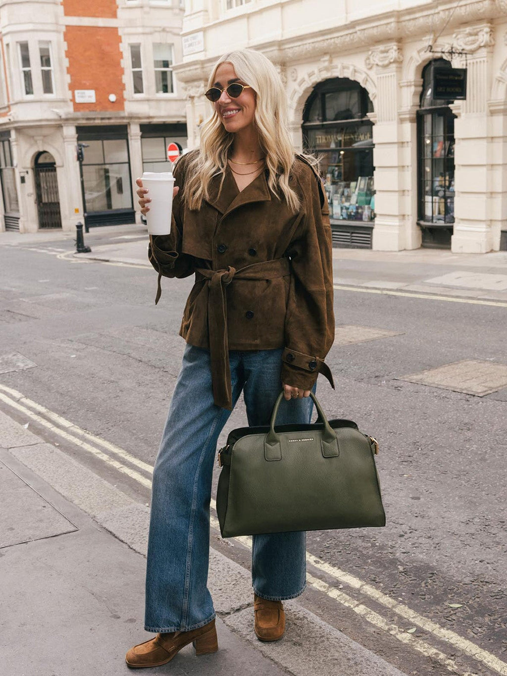 UrbanCarry – Olive Vegan-Leather Organizer Tote