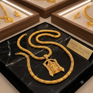 BalajiGrace – Traditional Venkateshwara Swamy Gold Pendant