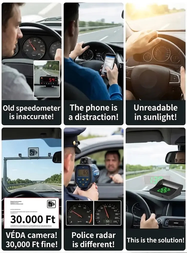 RoadVista – GPS Digital Car Head-Up Display